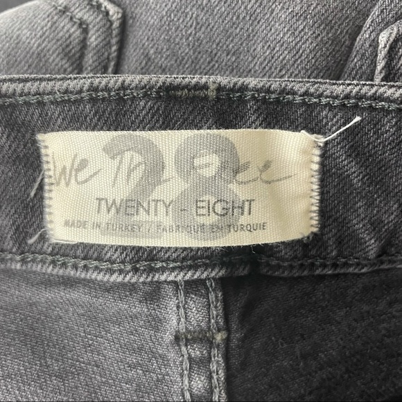 Free People NWT Zuri Mom Jean Dusty Roads Black 28 - Picture 5 of 7